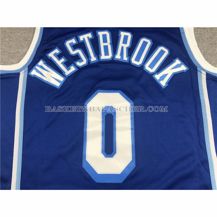 Maillot Los Angeles Lakers Russell Westbrook NO 0 Classic 2021-2022 Bleu